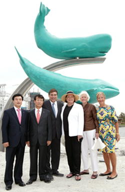 Whale-sculpture
